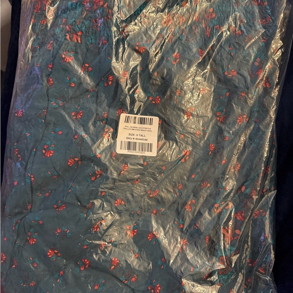 TORRID SIZE 6 Pull On Wide Leg Stretch Challis Floral Teal Wide-Leg Pants - Picture 2 of 6